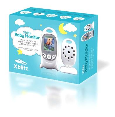 NIANIA ELEKTRONICZNA 235 PLN* Xblitz Baby Monitor Bezprzewodowa niania elektroniczna z kamerą Kolorowy ekran 2.