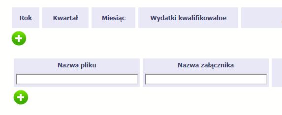 Aby rozpocząć dodawanie pozycji w tabeli szczegółowej, wybierz funkcję Dodaj O przyporządkowaniu określonej kwoty do konkretnego miesiąca decyduje moment