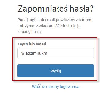 pl/users/sign_in klika [Nie pamiętasz hasła? Kliknij tutaj]: Oczekiwany rezultat 2.