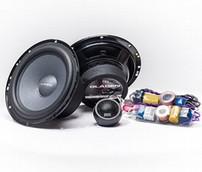 mid-woofer: HG-165 SQX-2 Crossover: HG-CR-VARIO SQX 130 25 mm High-Performance tweeter: HG-25 SG GFP 431 fibergl.