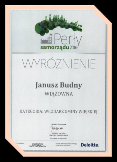 Nasza praca w roku została doceniona i wyróżniona w kilku ogólnopolskich konkursach Perły Samorządu W rankingu