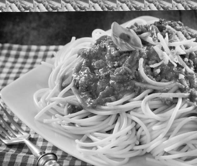 MAKARONY, ZIELONE PRZEKĄSKI 1. Tagiatelle ze szpinakiem 2. Spaghetti 3.