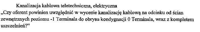 135. Odpowiedź nr 135 Kanalizacja kablowa wewnątrz