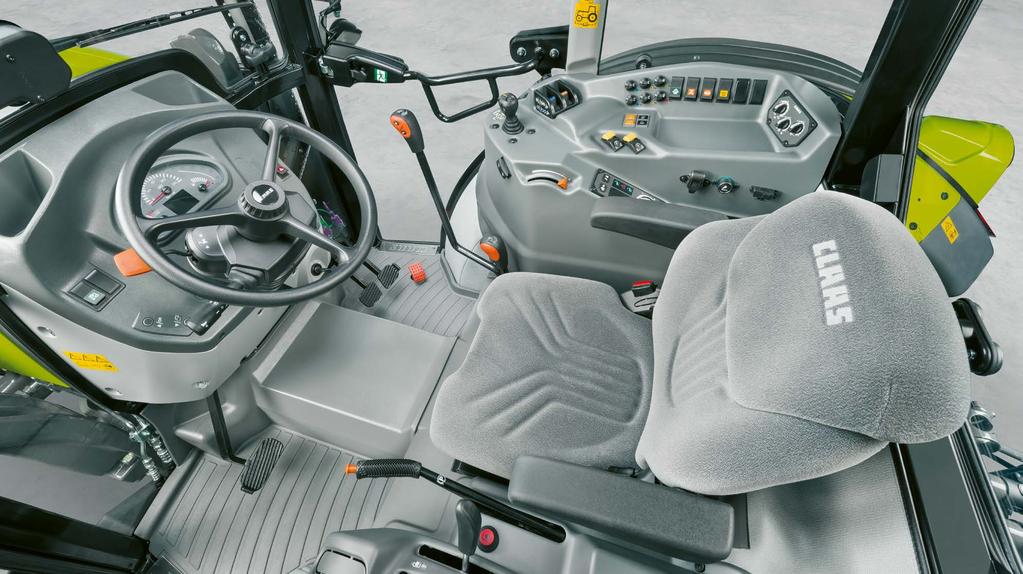 Większy komfort większa produktywność. Komfort W modelach ELIOS 200 kompaktowej klasy 4-cylindrowej firma CLAAS zaprezentowała nową generację ergonomicznych kabin, spełniających wszelkie wymagania.