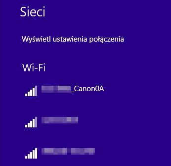 Łączenie za pomocą metody Łatwe łączenie Obsługa za pośrednictwem komputera Ekran komputera (przykładowy) 5 Użyj komputera i podłącz go do aparatu.