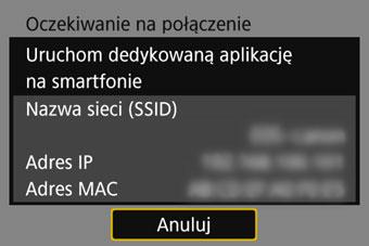 Łączenie z wykrytą siecią w sposób ręczny Określanie ustawień funkcji Wi-Fi W tej części opisano sposób konfigurowania ekranów funkcji Wi-Fi.