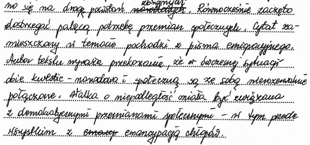 24 Sprawozdanie z egzaminu maturalnego 2015 Wykorzystanie źródła A. (Fragment listu posła angielskiego w Berlinie do ministra spraw zagranicznych Wielkiej Brytanii, 31 października 1831 r.