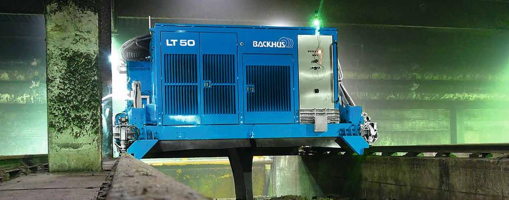 BACKHUS Lane Turner System - system kompostowania w tunelach Maksymalna wydajność w obszarach: BACKHUS LT 30-50 Kompostowanie (frakcja bogata w substancje organiczne pochodząca z odpadów komunalnych,