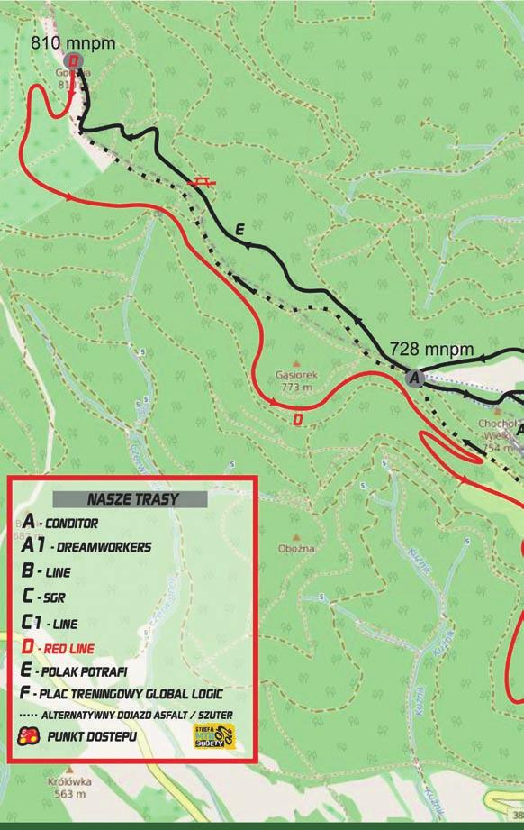 Szlak zielony start z Dzierżoniowa DZIERŻONIÓW BIELAWA OWIESNO PIŁAWA DOLNA DOBROCIN UCIECHÓW WŁÓKI NOWIZNA DZIERŻONIÓW Długość trasy 32,4 km Trasa dobrze oznakowana Stopień trudności střední