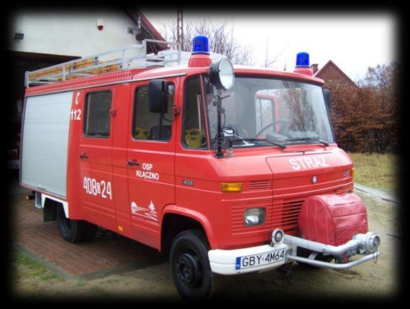 W OSP Piaszczyna i OSP Kłączno wymieniono wyeksploatowane samochody pożarnicze na pojazdy używane MERCE- DES, o lepszych parametrach użytkowych.