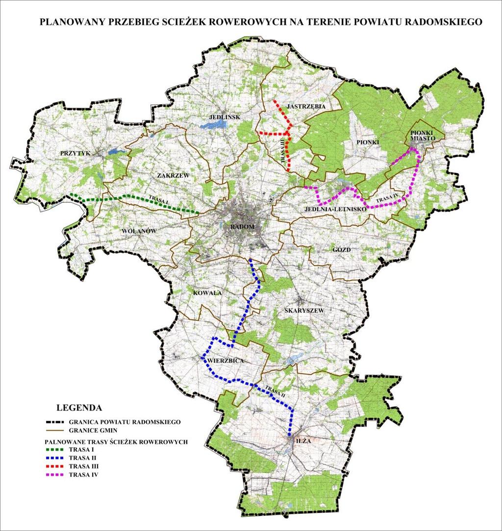 PLANOWANY PRZEBIEG ŚCIEŻEK