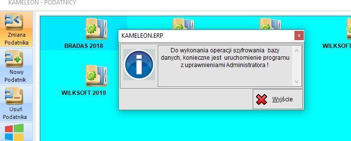 danych uzyskujemy (wymagana jest dodatkowa licencja o nazwie KAMELEON.CRT) znajdujemy w formatce wyboru Podatników, jak na poniższym zrzucie pokazano, - program KAMELEON.