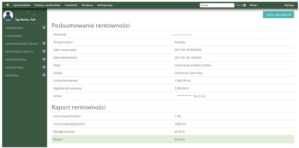 10. 2 IMPORT DANYCH Z TACHOGRAFU Oprócz ręcznego wypełniania formularza, spedytor może zaimportować plik z tachografu