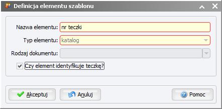 Definiując szablon archiwum definiujemy jego elementy na oknie