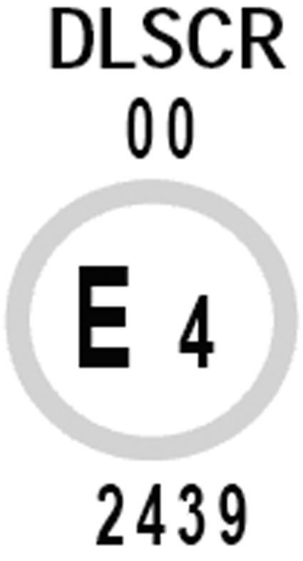 30.6.2010 Dziennik Urzędowy Unii Europejskiej L 164/117 Rysunek 10 Powyższe oznakowanie homologacyjne identyfikuje układ oświetlenia rozdzielonego, w którym wykorzystuje się gazowowyładowcze źródło