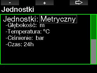 Polski Wybierz każdą jednostkę lewym lub środowym przyciskiem, potwierdzając wybór naciśnięciem prawego przycisku.