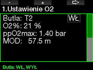 Przeglądanie menu pozwala szybko się z nim zaznajomić. Poniżej znaleźć można krótkie objaśnienia.