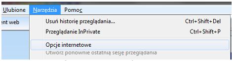 Explorer. Pozostałe przeglądarki, np. Mozilla Firefox lub Opera posiadają możliwość pobrania wtyczek, które pozwalają na korzystanie z silnika IE.