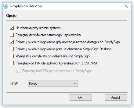 c. SimplySign Desktop (dostępnej z paska zadań, po