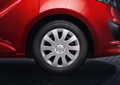 Opony 5 Rozmiar 205/65 R 16 215/65 R 16 215/60 R 17 Klasa efektywności paliwowej 6 E C C C Klasa przyczepności na mokrej nawierzchni 7 E B B B Wartość pomiarowa zewnętrznego hałasu toczenia (db) 72