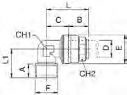 40,5 50 65 73 104 64,7 90160 20-1/2 90230 Trójnik równoprzelotowy Nr katalogowy D B