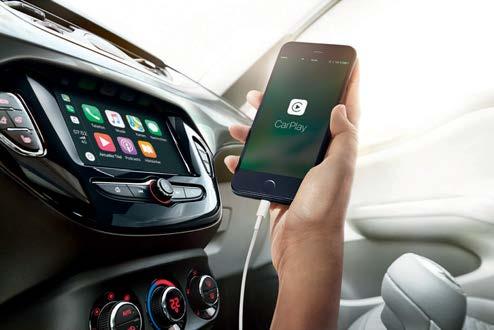 zintegrowana nawigacja, ANDroiD AUTO lub APPLE carplay 3 Podłącz smartfona do systemu multimedialnego i korzystaj z wybranych funkcji telefonu z poziomu dotykowego ekranu.
