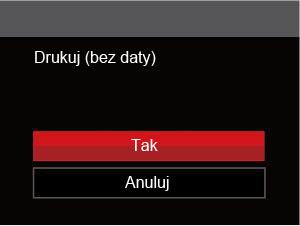 Indeks drukowania Za pomocą tej funkcji można wydrukować wszystkie zdjęcia z aparatu. 1. W menu PICTBRIDGE wybrać opcję [Indeks drukowania] co spowoduje wyświetlenie pokazanego ekranu. 5.