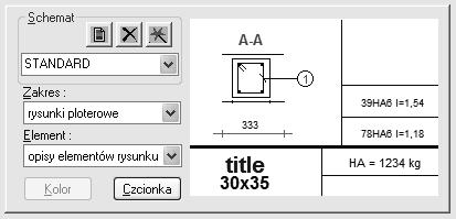 Kolejną opcją Preferencji jest Pasek i menu, która pozwala na dostosowanie wyglądu menu i pasków narzędziowych. Możliwości tej opcji pokazano na rysunku 19.