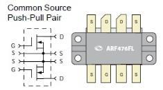 0,4 6. ARF448 C prod. Microsemi 450 15 1400 <150 150V) 5 / 12 0,4 7.