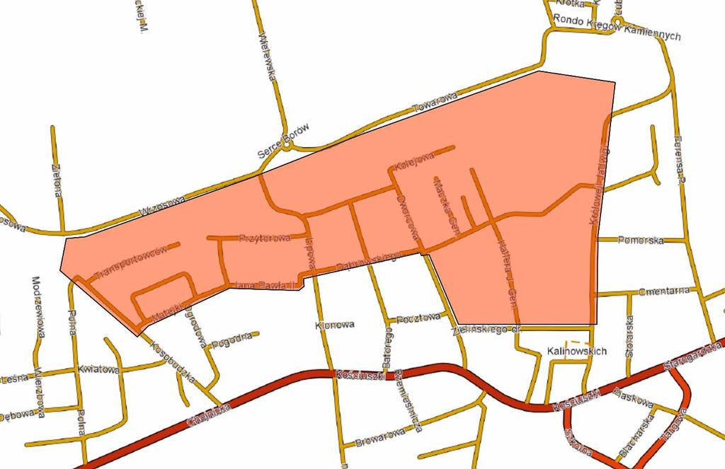 przeprowadzone zostaną także działania rewitalizacyjne w dwóch pozostałych sferach: gospodarczej i przestrzennej. Wyznaczony do rewitalizacji obszar zamieszkuje 1 846 osób (według stanu na 31.12.