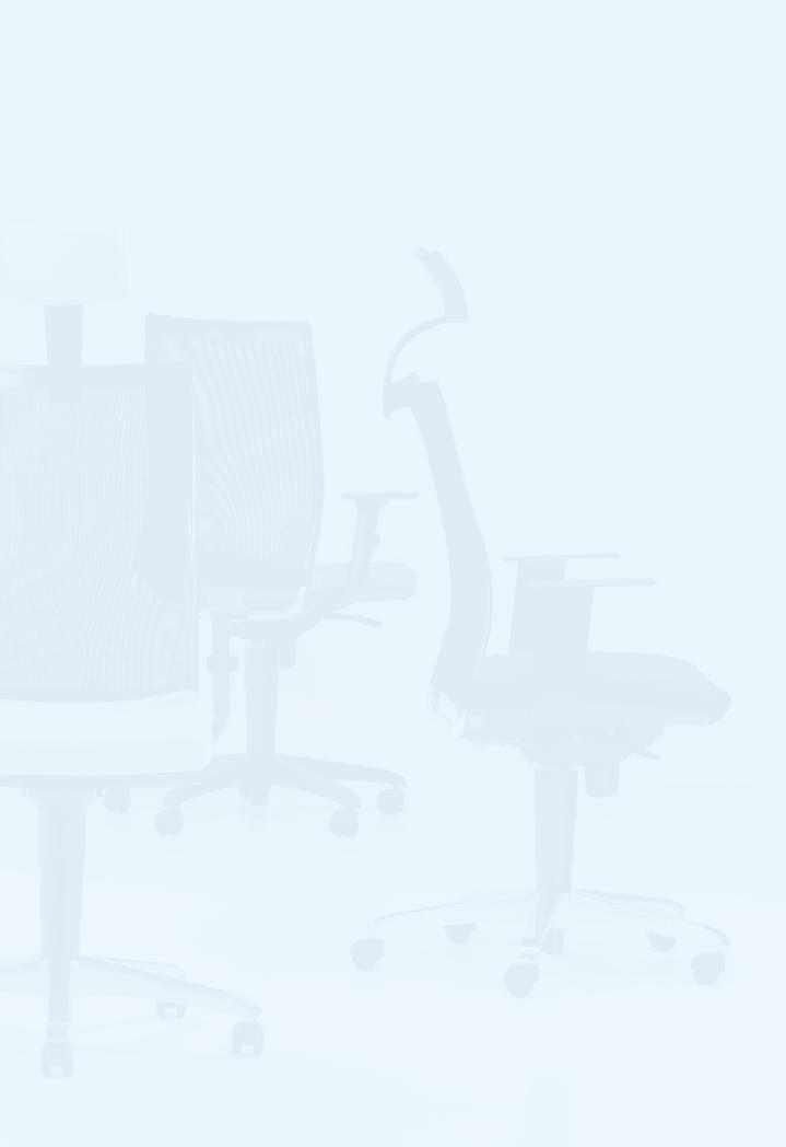 WŁAŚCIWE KRZESŁO? KROK 02 03 KROK obierz krzesło dopasowane do typu budowy ciała użytkownika: Użytkownik powinien zawsze wybierać krzesło dopasowane do jego budowy ciała.