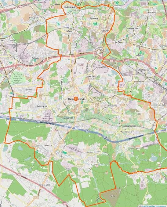 Orzegów Ruda Godula Chebzie Czarny Las Nowy Bytom Bielszowice Halemba Wirek Bykowina Kochłowice Rys. 2.