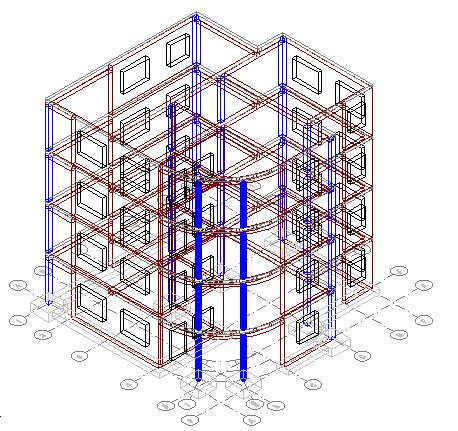 strona: 16 AutoCAD Structural Detailing - Rysunki Szalunkowe - Przykłady 1.4 Modyfikacja i definicja elementów ostatniej kondygnacji 1.