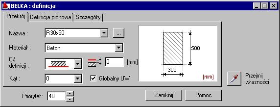 AutoCAD Structural Detailing - Rysunki Szalunkowe - Przykłady strona: 21 28. PKM Otwarcie menu kontekstowego. 29. Modyfikuj Wybór opcji z menu kontekstowego.