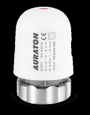 5mm) AURLA02002030 80,00 TE230 PRO Elektroniczna głowica grzejnikowa AURLTN2330000 (M30 x 1.