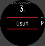 Po zatrzymaniu rejestrowania zegarek pyta o samopoczucie. Możesz udzielić odpowiedzi lub pominąć pytanie (patrz rozdział 3.10. Odczucie).