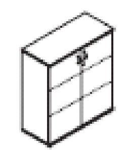 Krzesło biurowe obrotowe na twardych kółkach szt. 1 11. Krzesła stacjonarne szt. 2 Pokój nr 4 1. Biurko proste na stelażu metalowym 120 x 70-80 szt. 1 2.