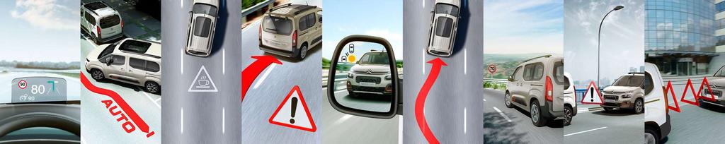 19 SYSTEMÓW BEZPIECZEŃSTWA I WSPOMAGAJĄCYCH PROWADZENIE HEAD-UP DISPLAY Rozwiązanie to pozwala kierowcy skupić się na drodze.