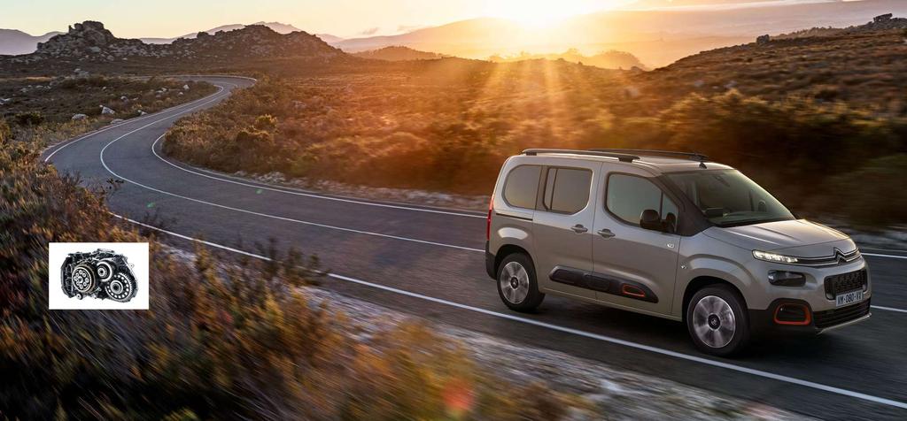 SILNIKI NOWOCZESNE I WYDAJNE Nowy Citroën Berlingo oferowany jest z bogatą gamą wydajnych silników o doskonałych osiągach.