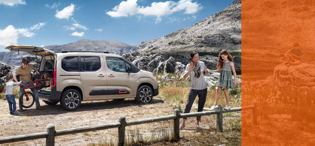 NIEZASTĄPIONY PARTNER W KAŻDEJ SYTUACJI FUNKCJONALNY I PRZESTRONNY Nowy Citroën Berlingo to doskonały wybór dla wszystkich wielbicieli aktywnego wypoczynku na świeżym