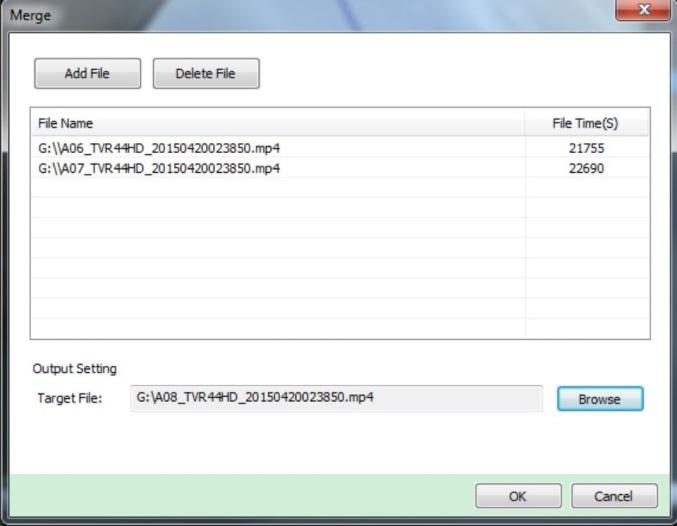 Dodatek E: Instrukcje archiwizacji rejestratora TruVision Scalanie plików wideo w programie TruVision Player 1. Dodaj wyeksportowane pliki wideo do programu TruVision Player. 2.