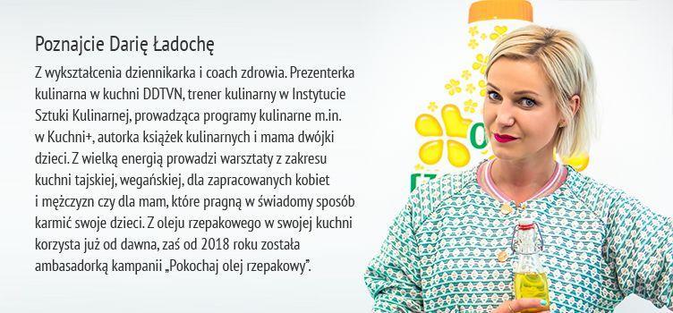Daria Ładocha w programie Pokochaj olej rzepakowy Daria Ładocha z