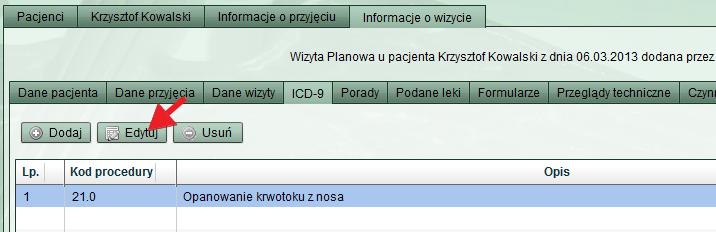 Rys. 41 Obowiązkowe pola, które należy wypełnić w celu poprawnego zapisania formularza, oznaczone są gwiazdką (*).