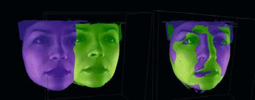 Można również wykonać osobne zdjęcie twarzy 3D bez używania żadnego promieniowania.
