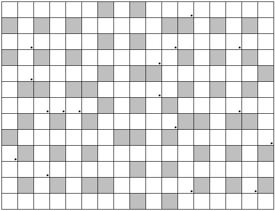 SYNTEZA Z AKTORAMI (26x0,5+14+1 PKT) Do diagramu należy wpisać podane wyrazy oraz nazwiska czternastu polskich aktorów. Litery w polach z kropką, czytane rzędami, utworzą rozwiązanie.