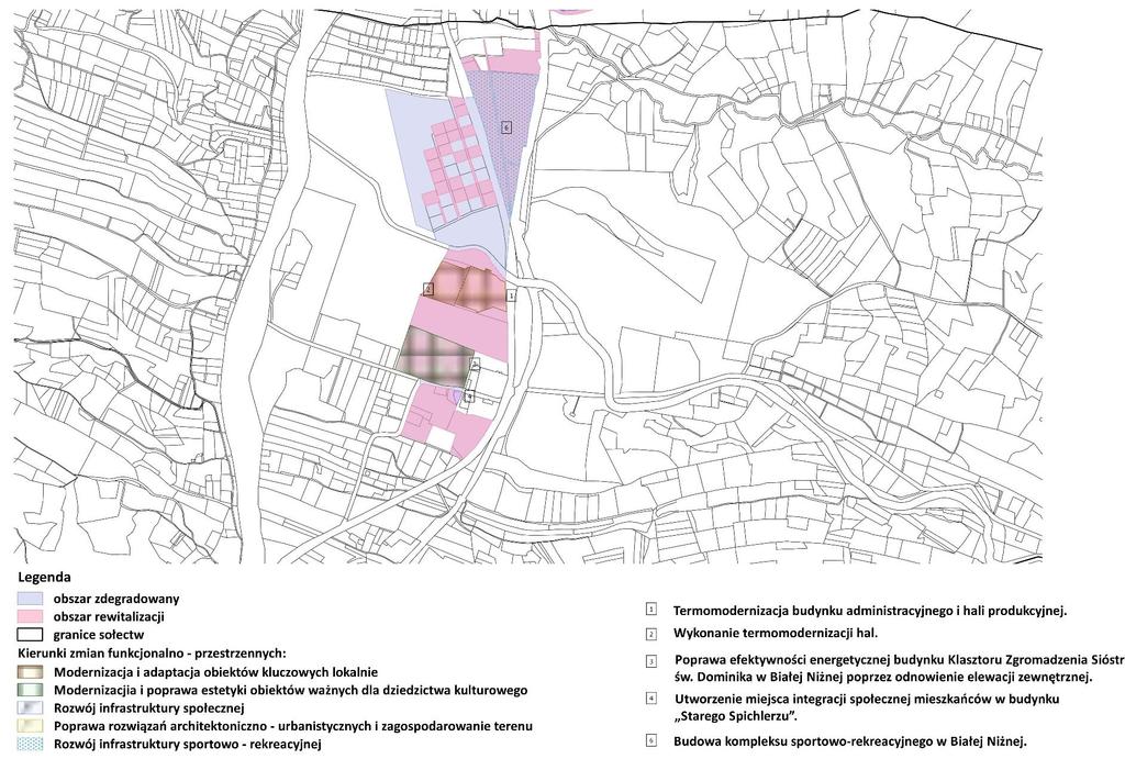 Gminny Program Rewitalizacji Gminy Grybów na lata 2017-2025 Mapa 6.