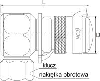 CJ-HP-1011201-1/8 BSP 1) CJ-HP-1011202 TA-H-HP15104131 1/4 BSP 4) Gniazdo obrotowe z GW CJ-HP-1011222 a) TA-H-HP15104132 a) 1/4 BSP 4) L (± 2 mm) 54 60 D (± 2 mm) CJ-HP-1011230 c) - 1/4 BSP