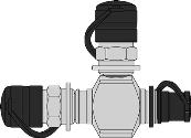 / Wyposażenie UHP (Ultra High Pressure) / / CEJN 116 T Szybkozłącze trójnik 1500 bar 6 l/min (Δp = 4 bar) 1500 bar (złącza połączone) 3000 bar Trójniki zaprojektowane