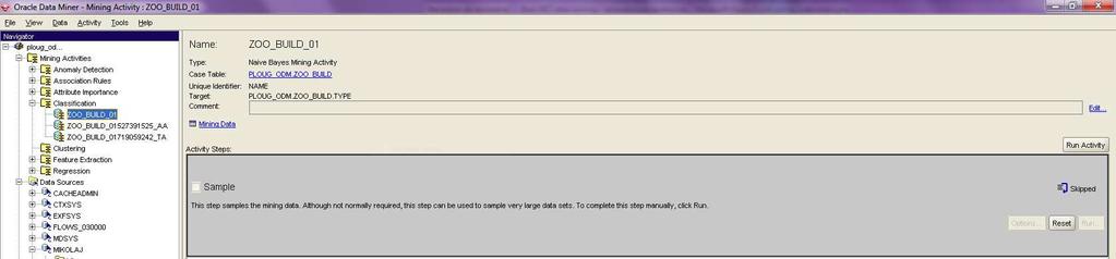 Oracle Data Miner Oracle Data Miner Darmowy graficzny interfejs do
