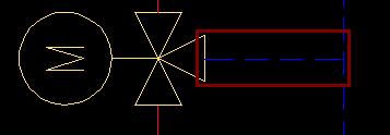 cechy dla narysowanej linii (P4), dzięki czemu staje się ona przewodem powrotu. P4 Widok po uzgodnieniu cech P1 P3 Kolejny etap to narysowanie Przewodu powrotu od Zaworu trójdrogowego.